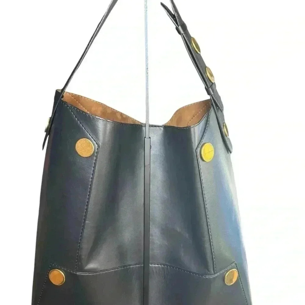 Stella Mc Cartney Stella Popper Bucket Bag Black Color Gold Hardware. - Picture 11 of 14